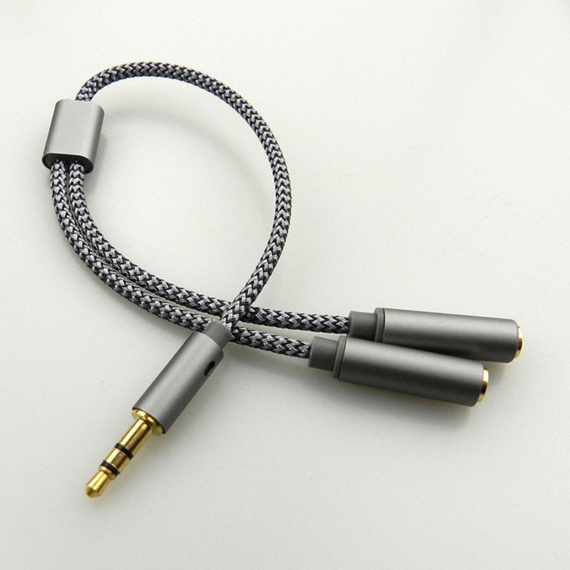 Earphone Splitter Jack - Divisor de audio de 3,5 mm,