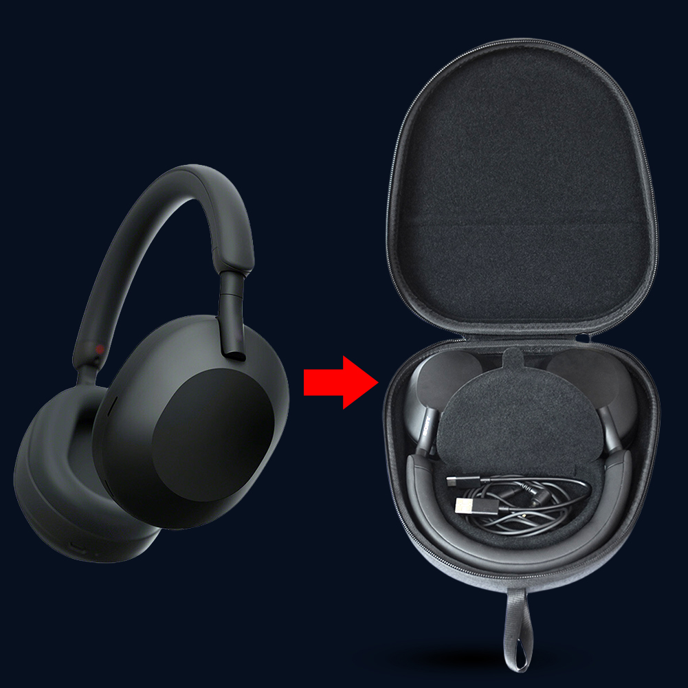 Sony Headphone Wh-1000Xm5 - Funda protectora rígida de EVA, estuche
