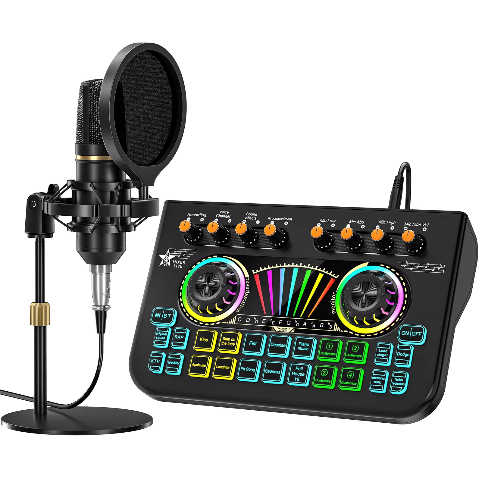 Shure Mic Sm58 - Kit de Micrófono para Podcast Tenlamp