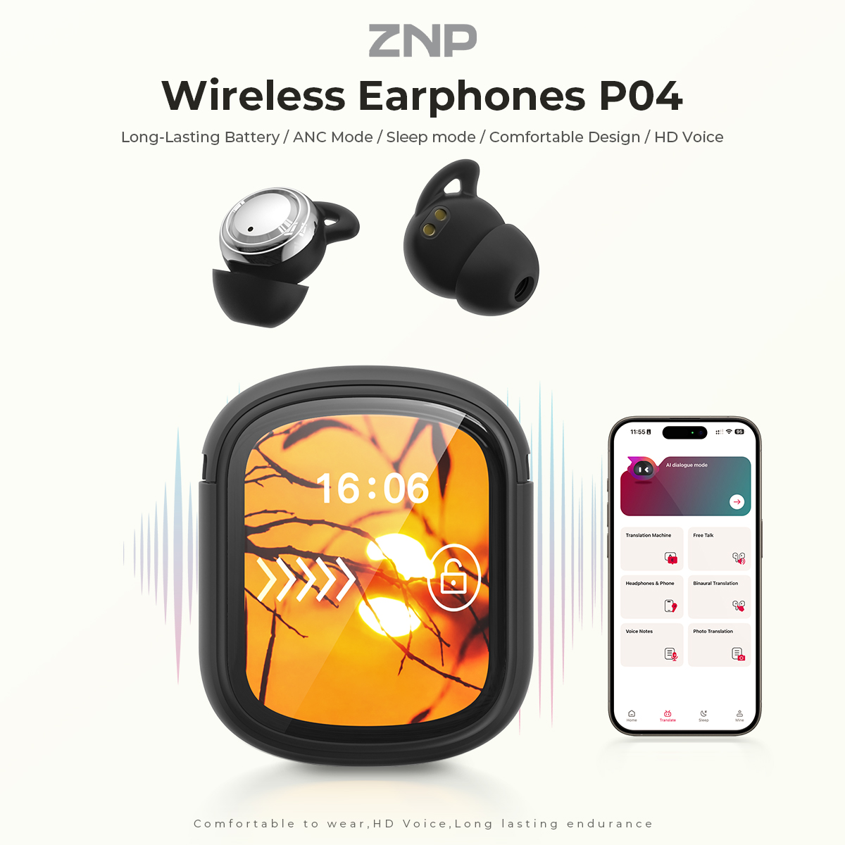 Audífonos ZNP P04 para Dormir  - Usb C Earphone reseña y precio