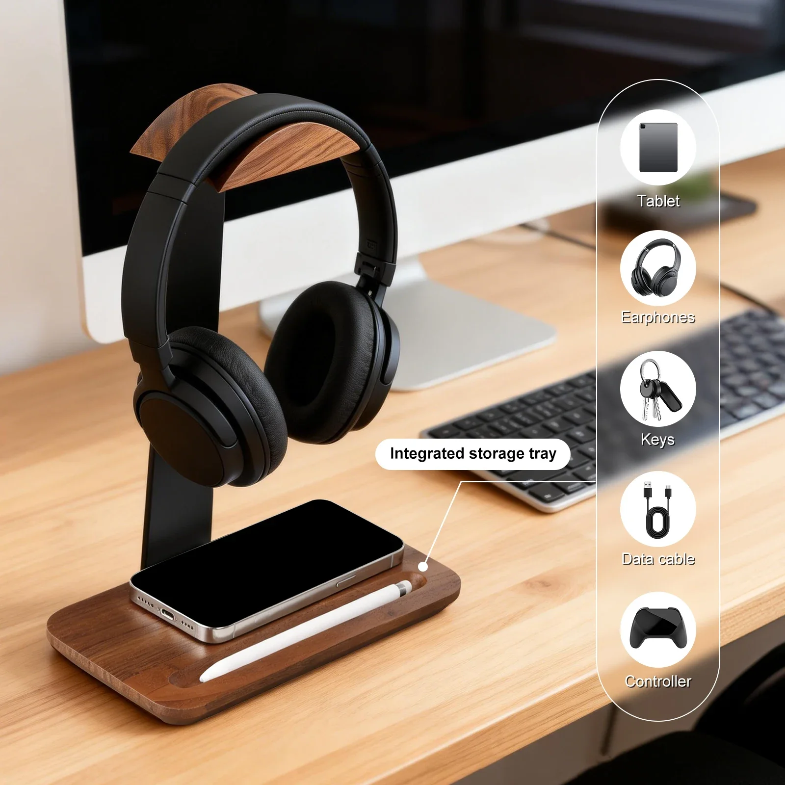 Soporte Universal para Auricul - Headphone Stand Desk reseña y precio